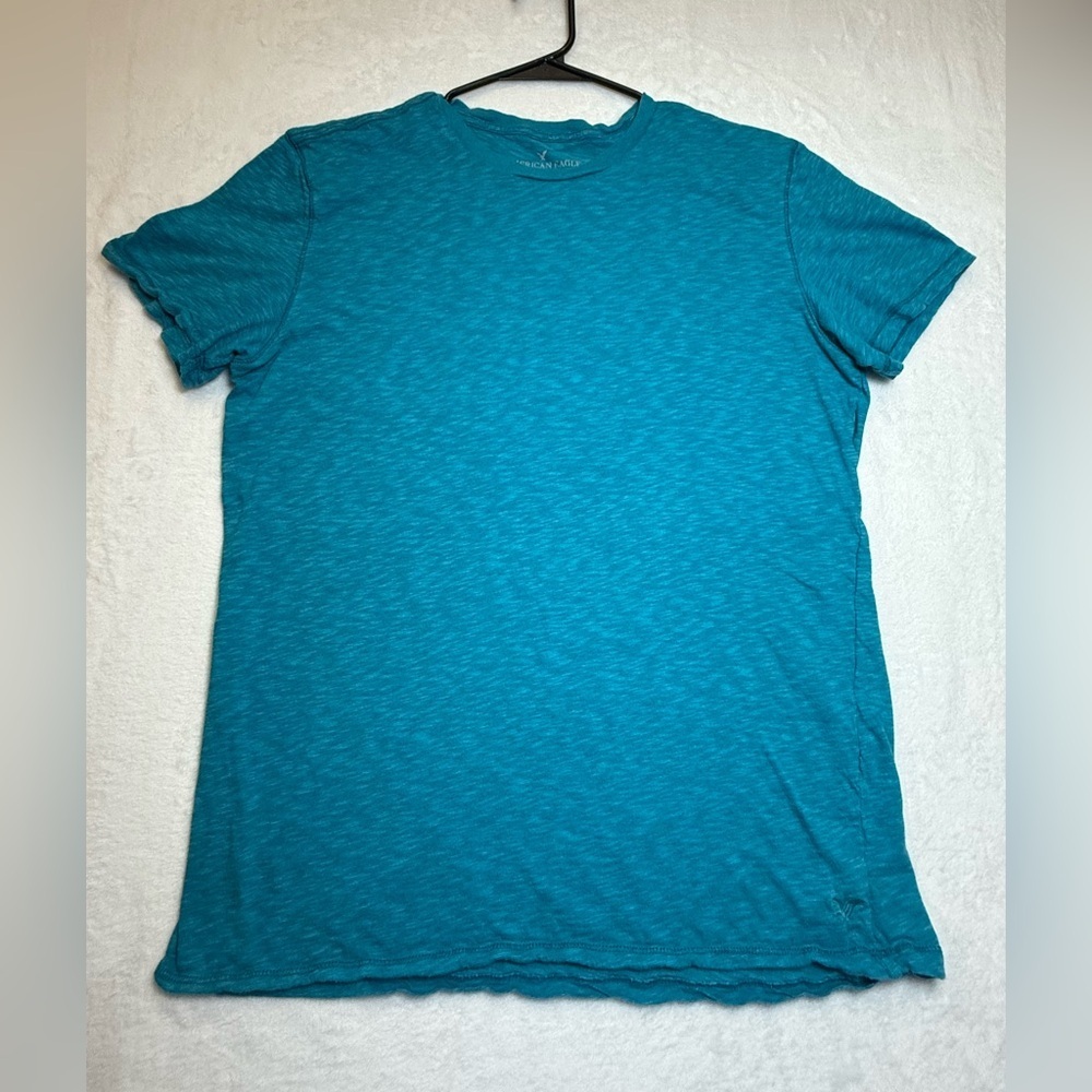 American Eagle Outfitters Teal Classic Fit Tee